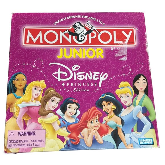 Monopoly Junior Disney Princesses Rare Complete Game Set - Picture 1 of 5